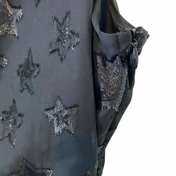 Aqua Star Dress Women's Black One Shoulder Enchanted Fit Flare size Medium NWT - Picture 5 of 15